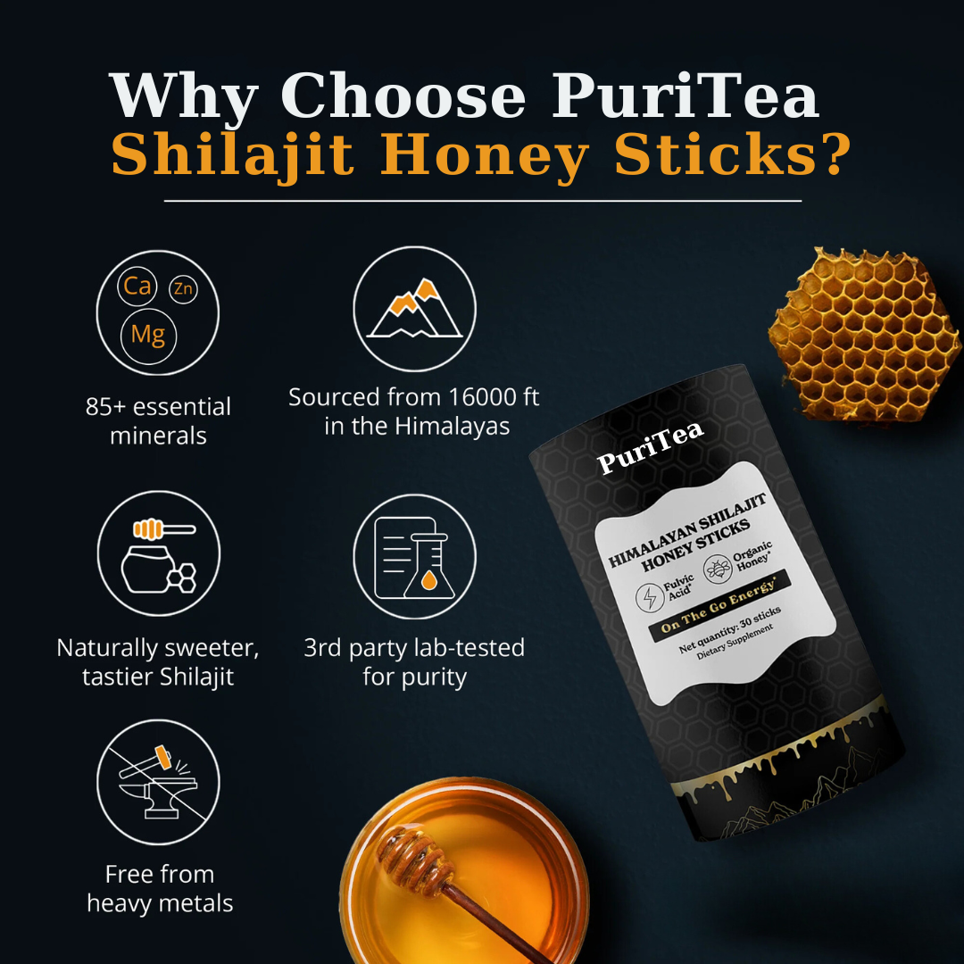 Shilajit Honey Sticks